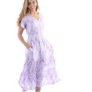 Walker & Wade Christina Lavender Dress Size M